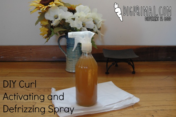 DIY Curl Activating and Defrizzing Spray