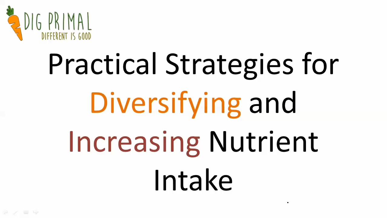 Practical Strategies for Diversifying and Increasing Nutrient Intake